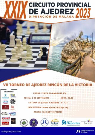 Rincón de la Victoria acogerá el VII Torneo de Ajedrez del XXIX Circuito de la Diputación Provincial el 2 de septiembre