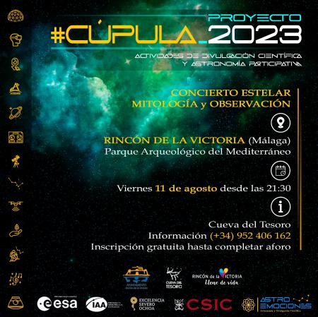 El Parque Arqueológico de Rincón de la Victoria acogerá una jornada gratuita de observación astronómica el 11 de agosto