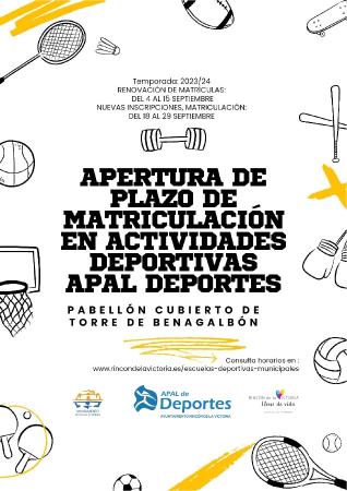 Rincón de la Victoria abrirá el plazo de inscripciones para las escuelas deportivas municipales a partir de 4 de septiembre