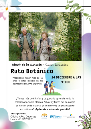 Rincón de la Victoria organiza una Ruta Botánica gratuita para mayores de 65 años