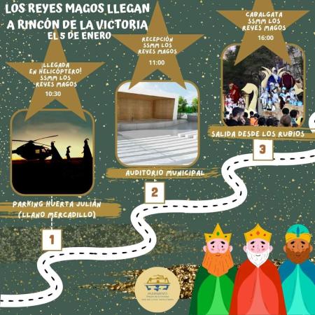 Rincón de la Victoria recibirá a SSMM los Reyes Magos en helicóptero y repartirá 5.500 kilos de caramelos durante la tradicional cabalgata