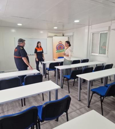 Protección Civil de Rincón de la Victoria añade una nueva aula de formación a sus instalaciones