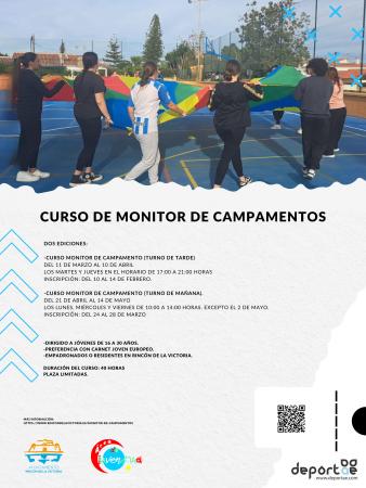 El Área de Juventud convoca dos ediciones del curso gratuito de Monitor de Campamentos para jóvenes de Rincón de la Victoria