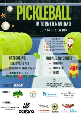 Cartel Torneo Pickleball 2025