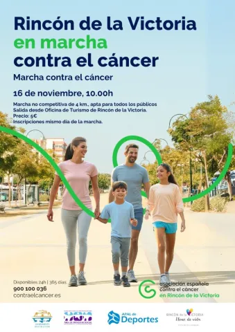 Cartel de marcha contra el cáncer