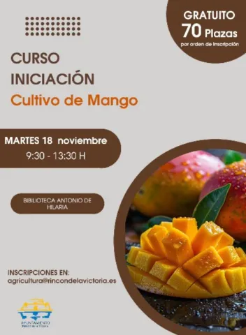 Cartel del Curso sobre el Cultivo de Mango