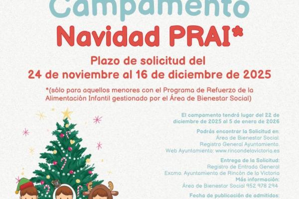 Cartel Campamento Navidad PRAI